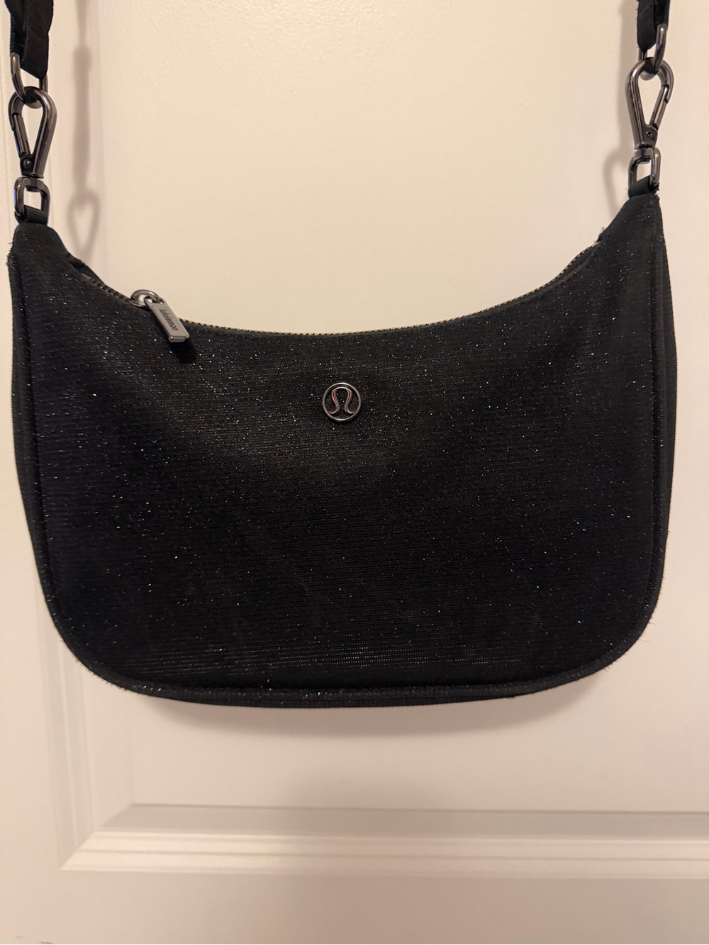 lululemon sparkle Crossbody. Black Glitter. Rare